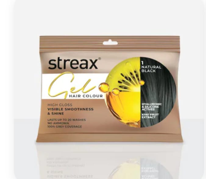 Streax gel hair colour