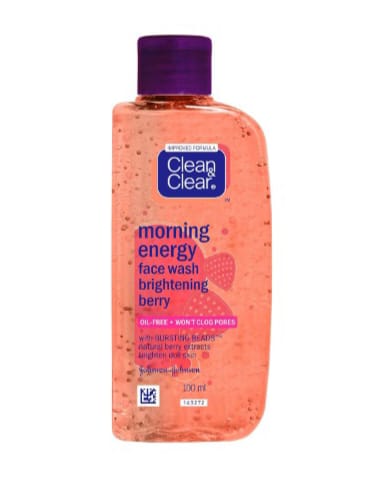 Clean & Clear morning energy face wash bottle