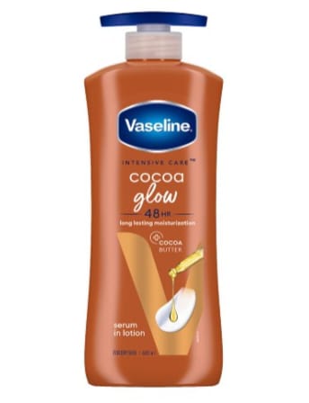 Vaseline Cocoa Glow lotion bottle
