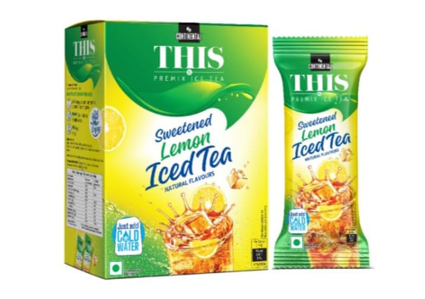 Box and Packet of Sweetened Lemon Iced Tea